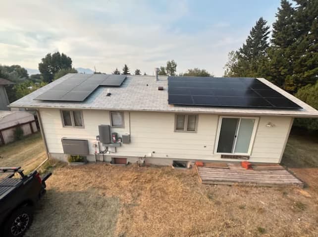 Professional solar installation