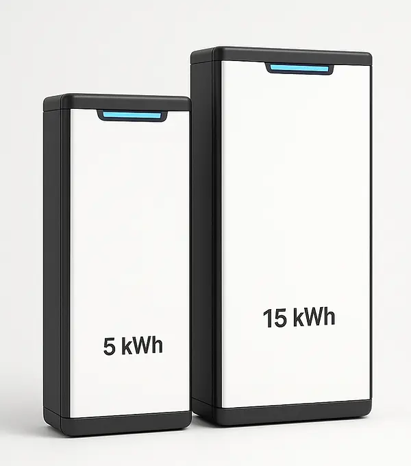 Solar batteries exterior installation