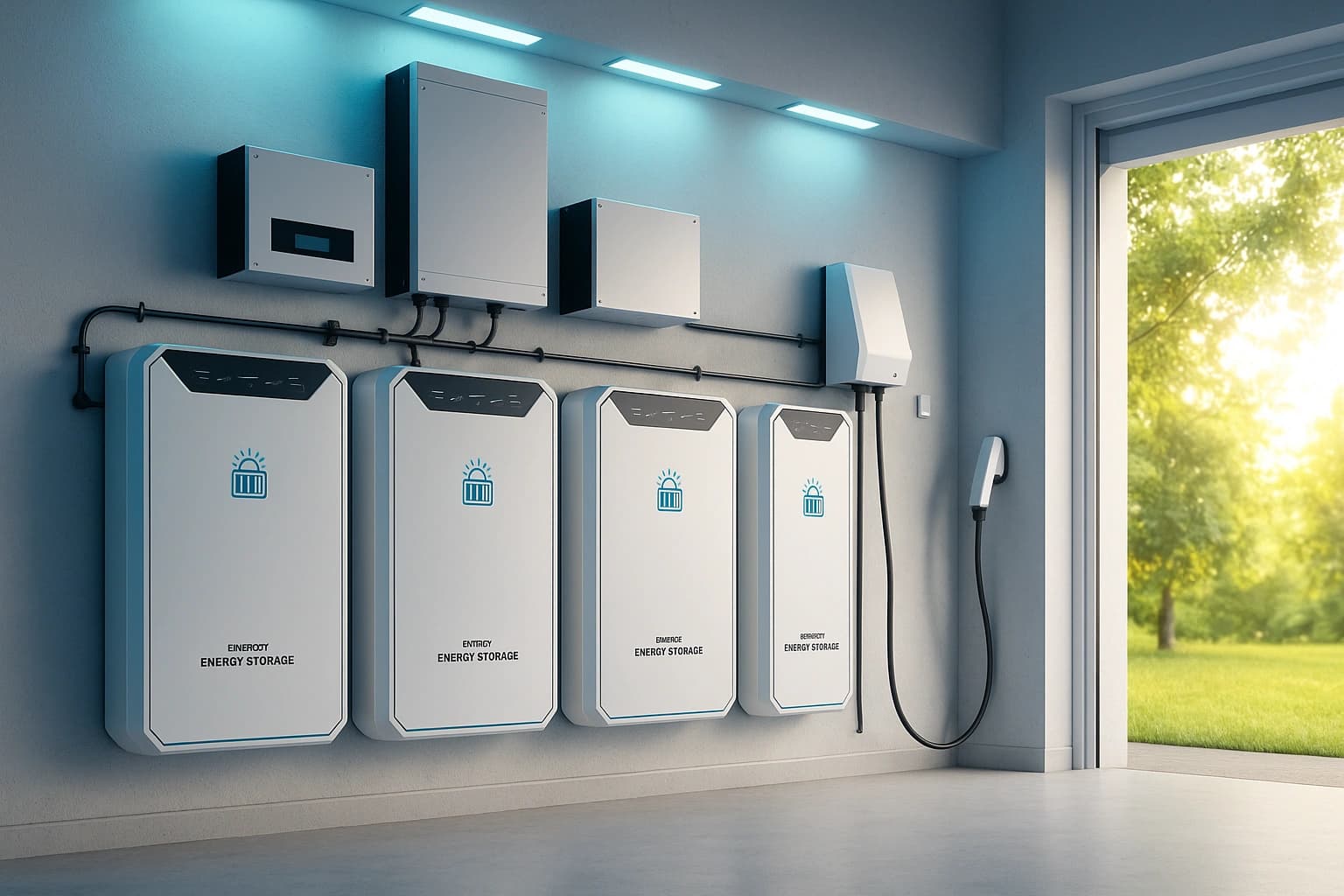 Battery storage interior