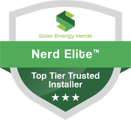 Solar Energy Nerds Nerd Elite Top Tier Trusted Installer badge