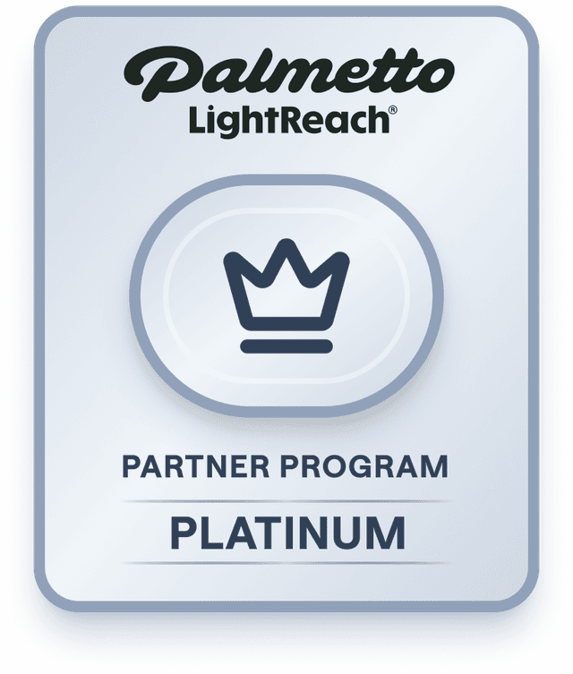 Palmetto LightReach Partner Program Platinum badge